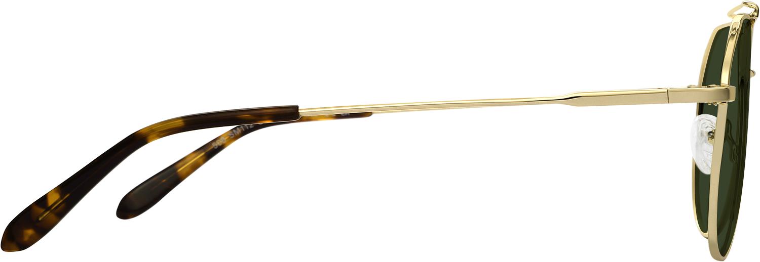 Side view of Fytoo Aviator Golden Titanium  Eyeglasses