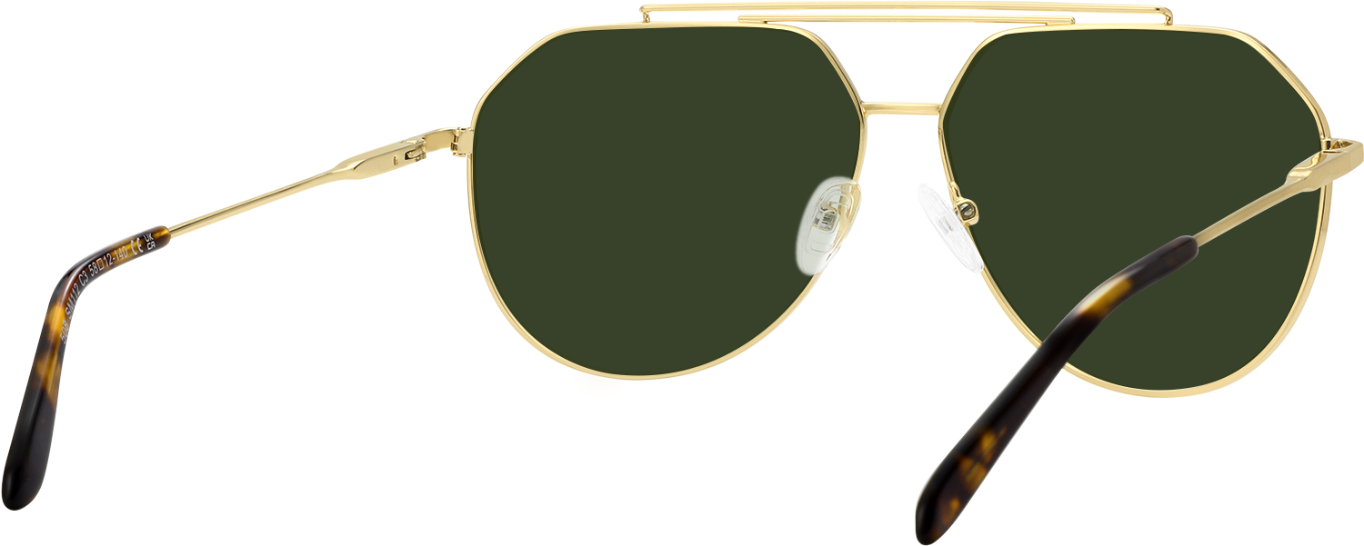 Side view of Fytoo Aviator Golden Titanium  Eyeglasses