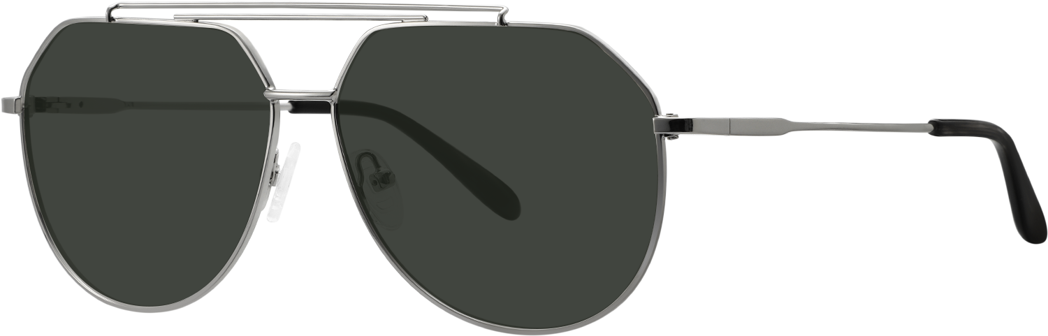 Side view of Fytoo Aviator Silver Titanium  Eyeglasses
