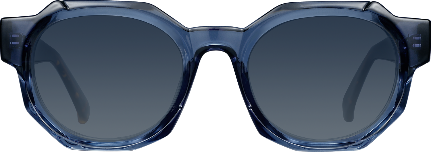 Fytoo Geometric Blue Acetate Full Rim Eyeglasses-image-FTM804051-03