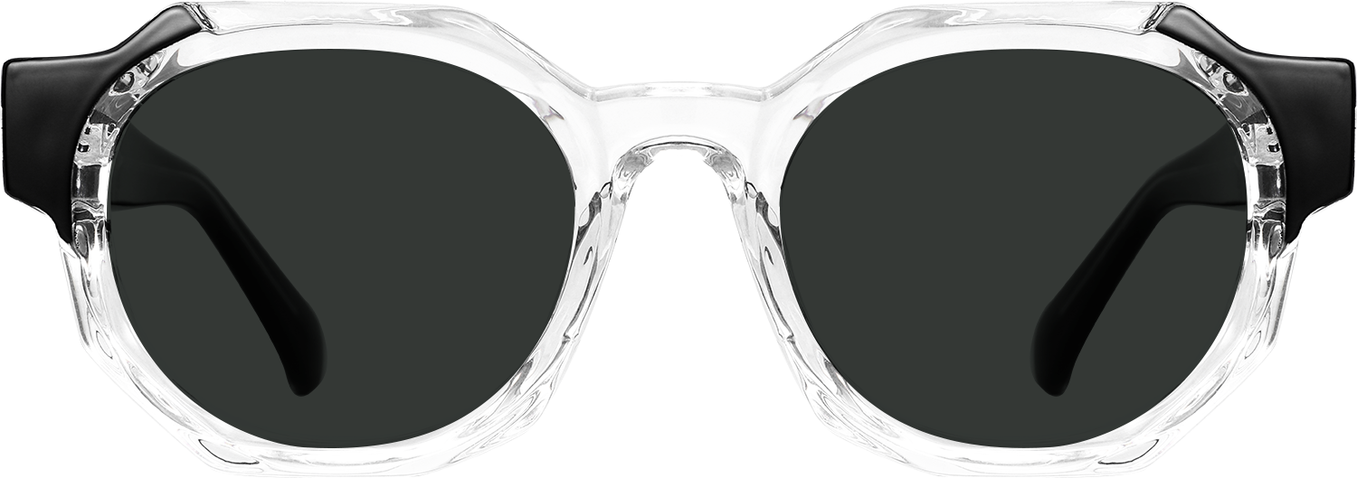 Fytoo Geometric Transparent Acetate Full Rim Eyeglasses-image-FTM804051-04