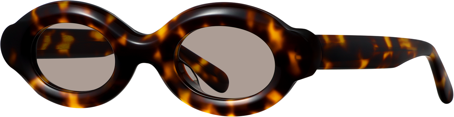 Side view of Fytoo Oval Tortoiseshell Acetate Full Rim Eyeglasses