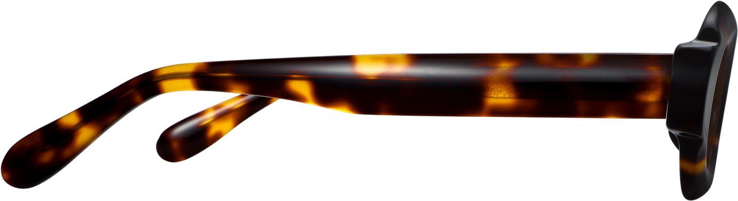 Side view of Fytoo Oval Tortoiseshell Acetate Full Rim Eyeglasses