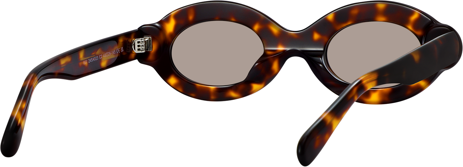 Side view of Fytoo Oval Tortoiseshell Acetate Full Rim Eyeglasses