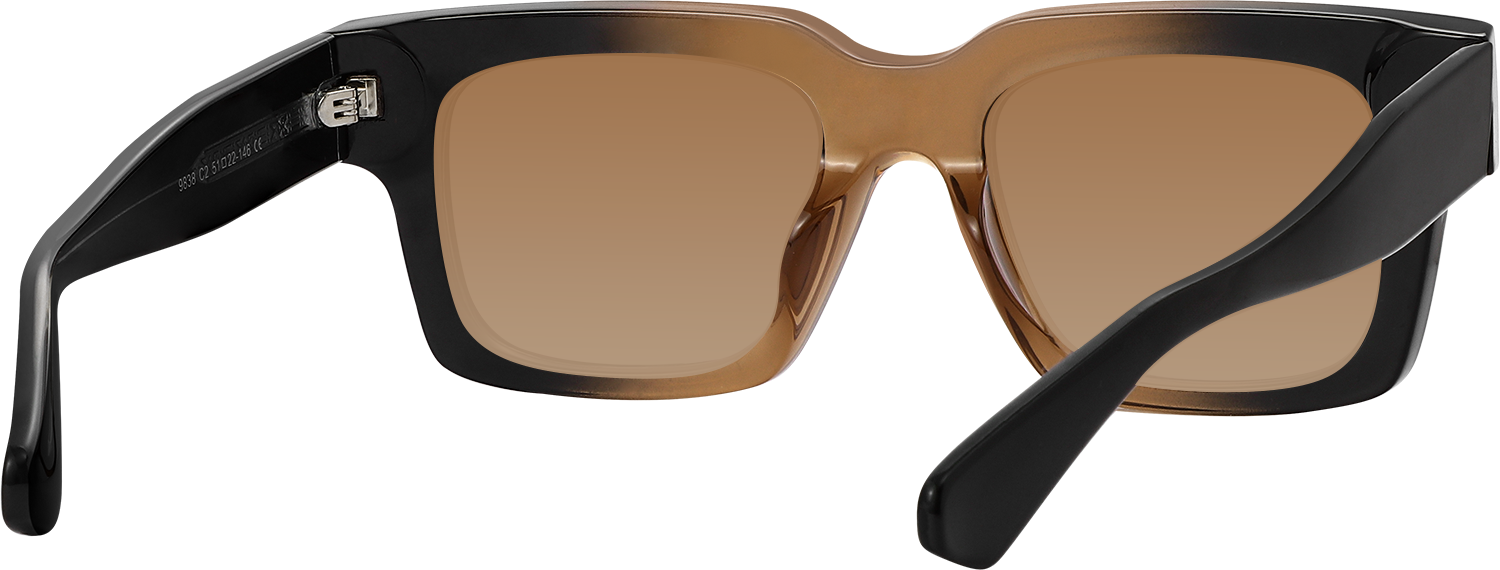 Side view of Fytoo Square Two Tone TR90 Full Rim Eyeglasses