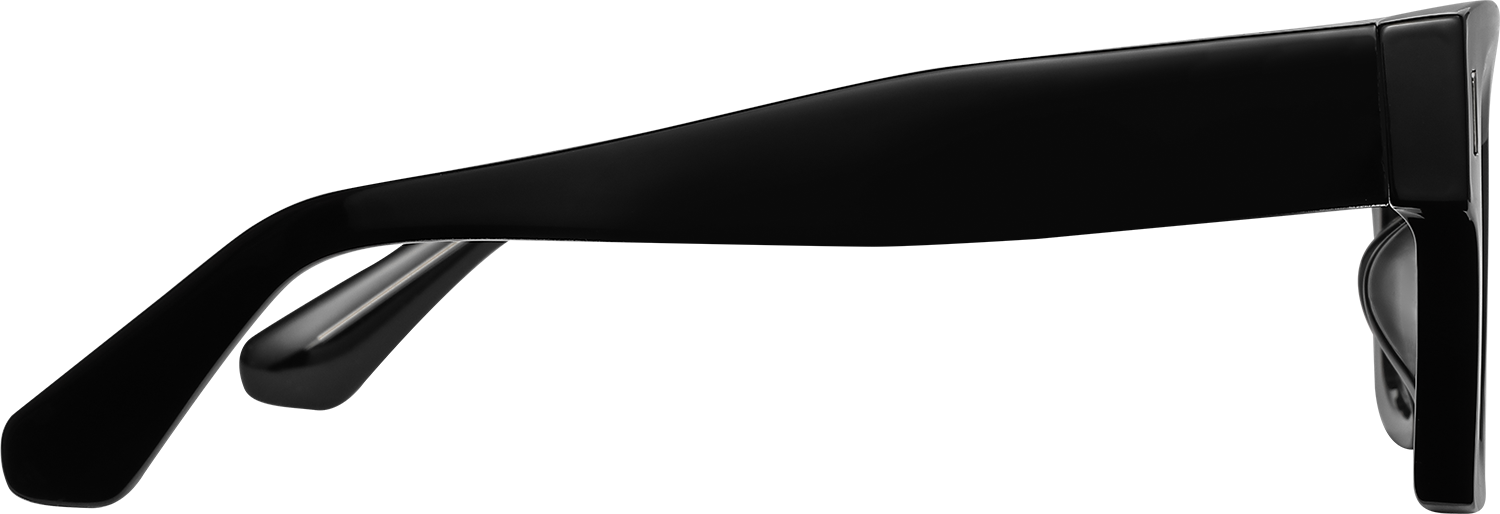 Side view of Fytoo Square Black TR90 Full Rim Eyeglasses