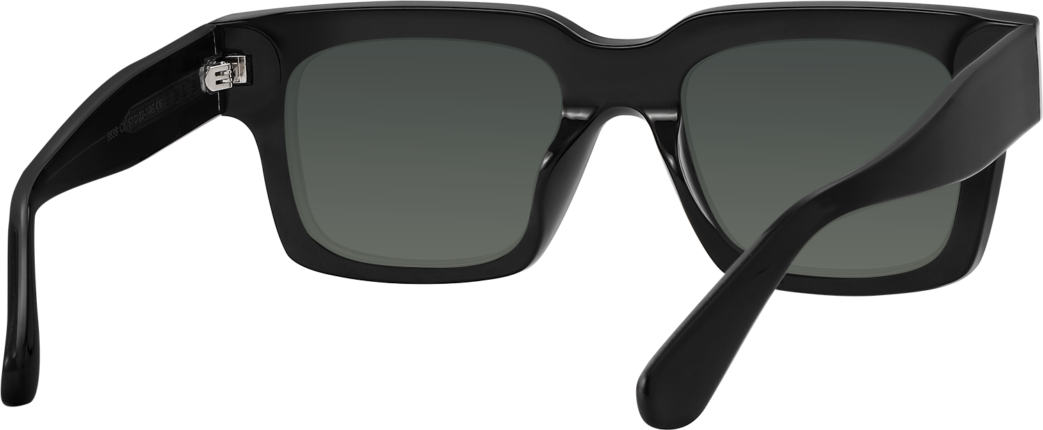 Side view of Fytoo Square Black TR90 Full Rim Eyeglasses