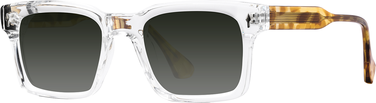 Side view of Fytoo Square Transparent TR90 Full Rim Eyeglasses