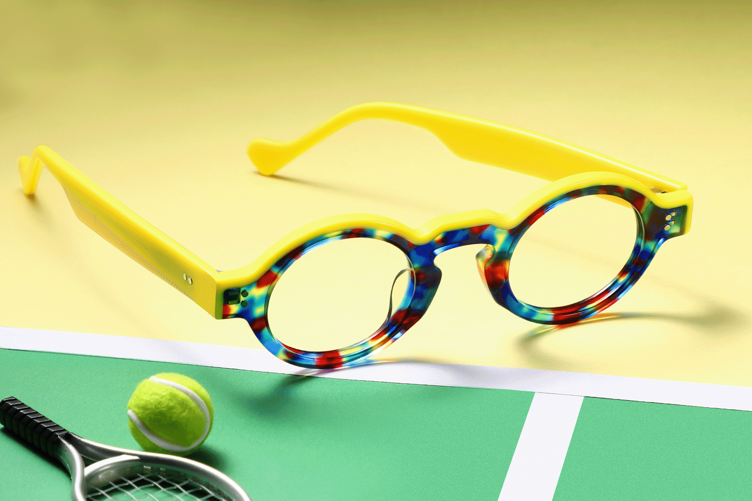 Joy Round Multicolour Eyeglasses | Fytoo Optical