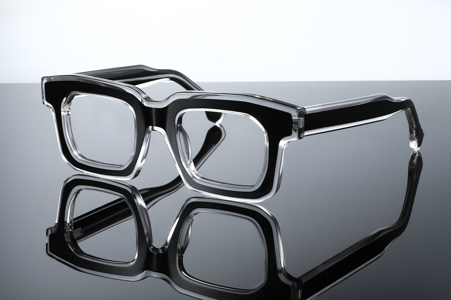 Darian Square Black Eyeglasses | Fytoo Optical