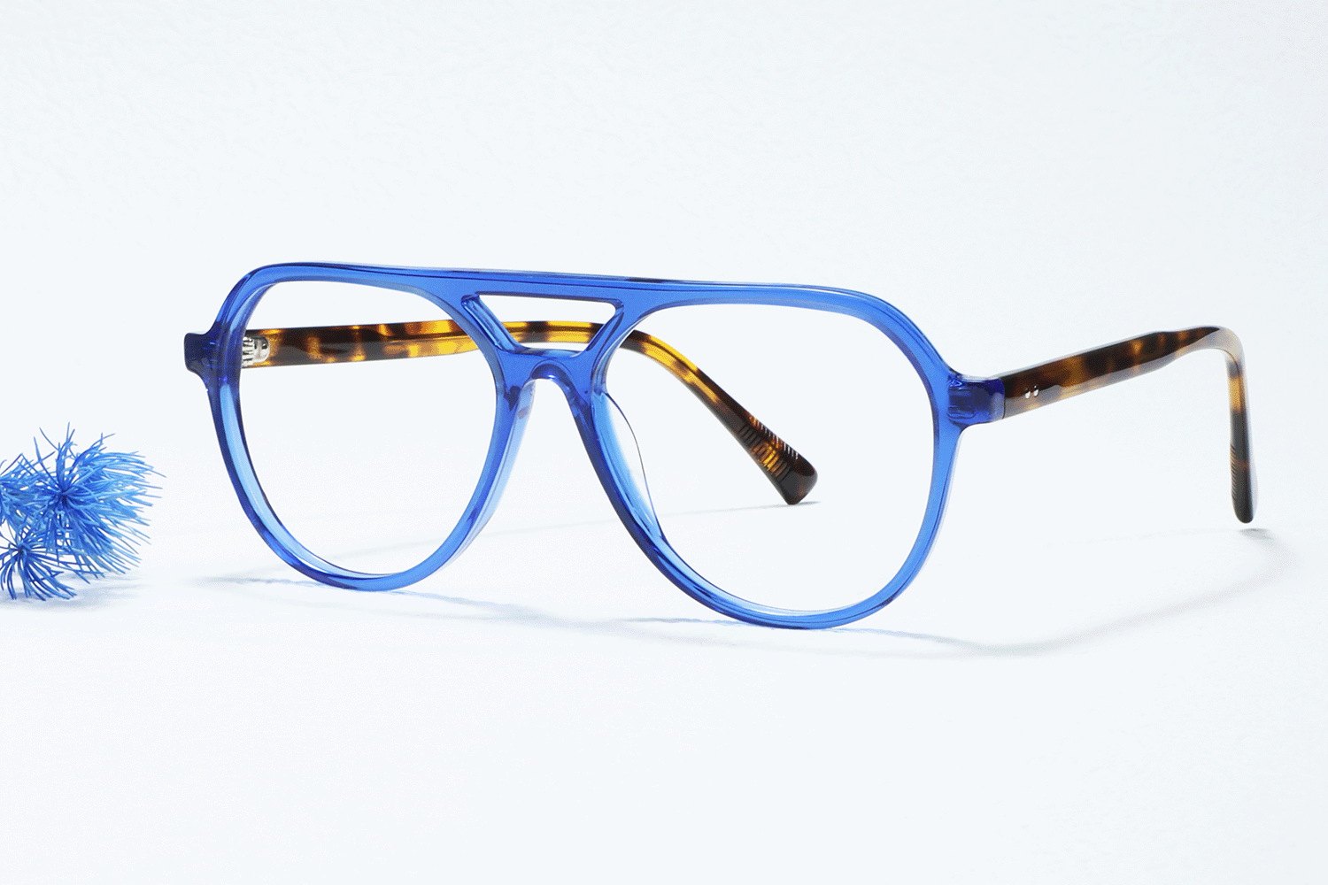 Pete Blue Aviator Eyeglasses | Fytoo Optical