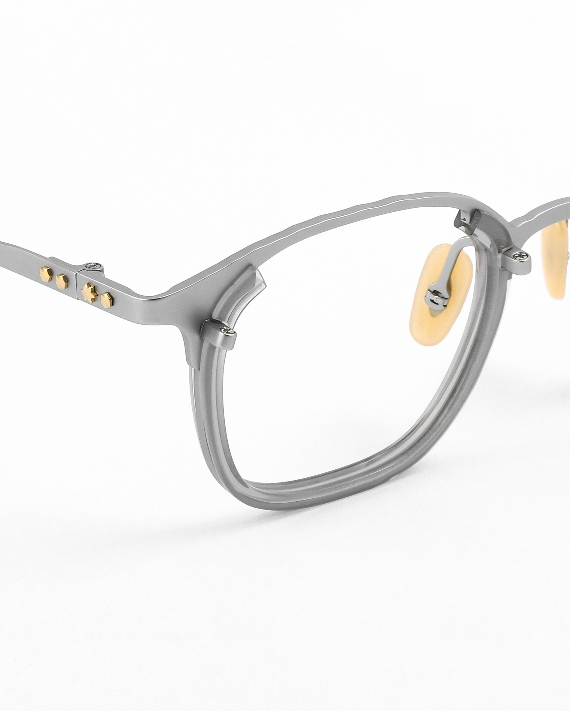 Ringo Geometric Silver Eyeglasses | Fytoo Optical