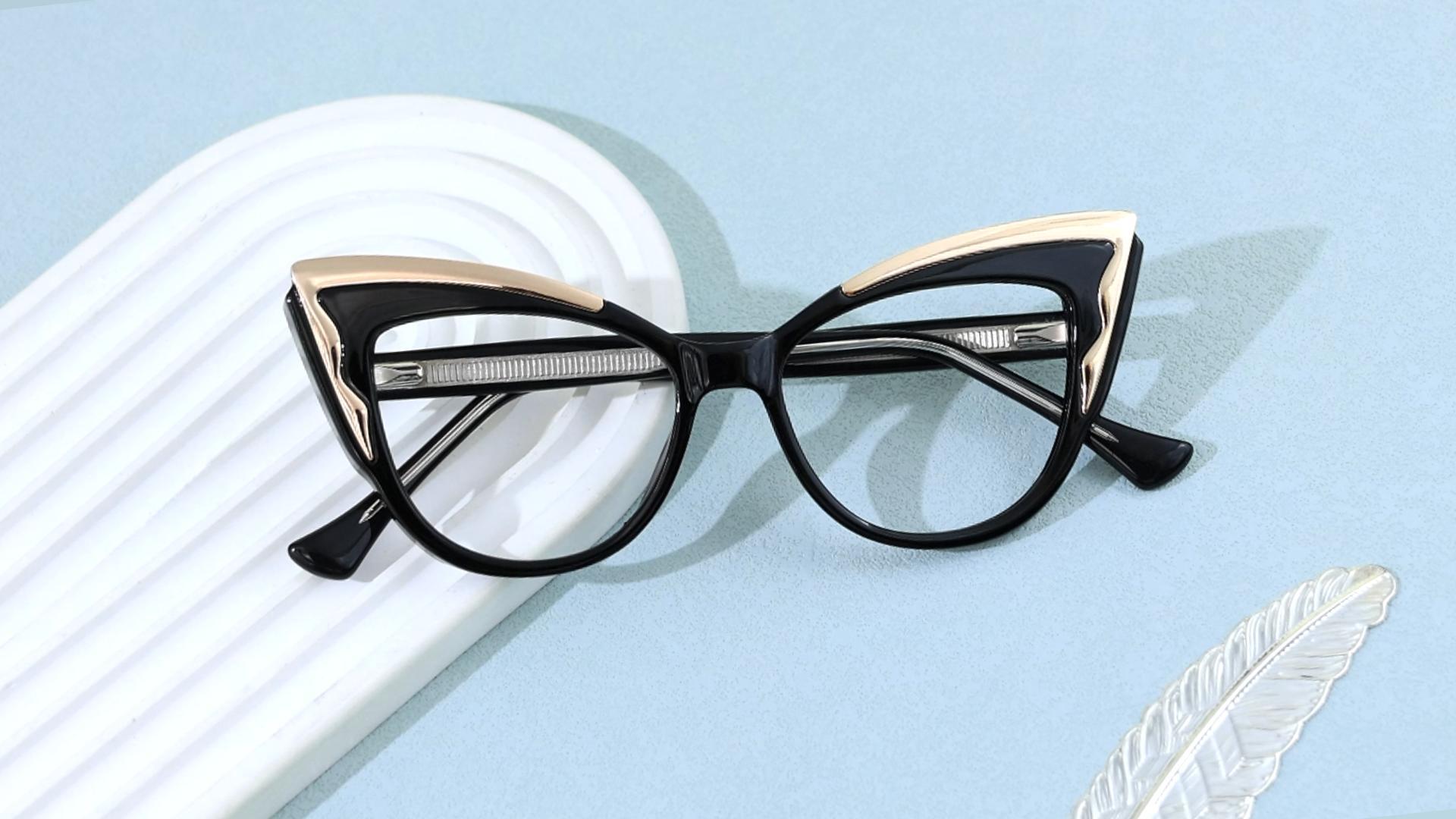 Clare Cateye Black Eyeglasses | Fytoo Optical