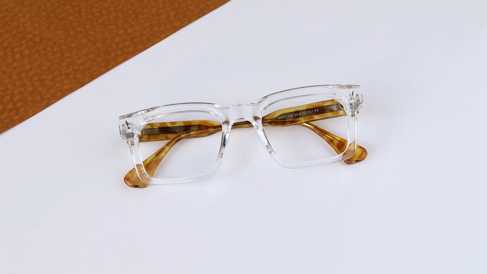 Öffen pointed-SLIT SIMP / WHITE 39 Linden Square Transparent Eyeglasses | Fytoo Optical